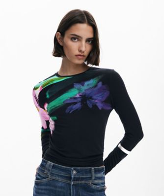 長袖フラワープリントTシャツ 25WWTK32 | Desigual (Women