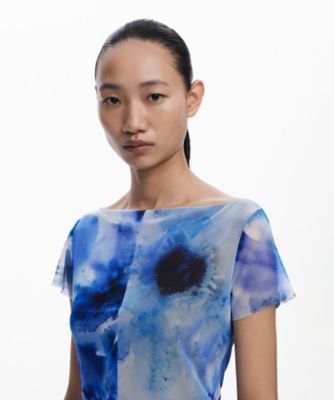 リブ・チュールTシャツ 25WWTKX7 | Desigual (Women