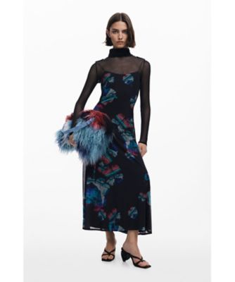 ＜Desigual (Women)＞２ｉｎ１ミディスリップドレス　ｂｙ　クリスチャン・ラクロワ　２５ＷＷＶＫ０３