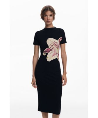 花柄 スイスドット ミディワンピース | Desigual (Women