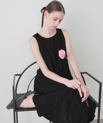 ＜Narue (Women)＞シャーリングダブルガーゼグレースティアードワンピース　２６ー１１０１８　　　　　　　　　