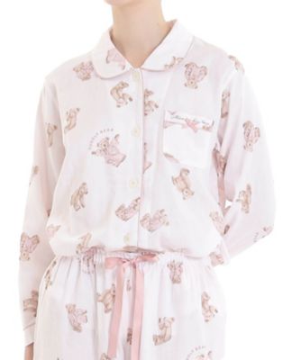 ＜Narue (Women)＞コットンダブルガーゼおやすみベアシャツパジャマ　２６ー１１４０５　　　　　　