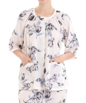 ＜Narue (Women)＞高島ちぢみチューリップベール７分袖パジャマ　２６ー１１４１５　　　　　　　　　　　　