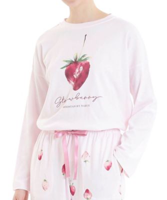 ＜Narue (Women)＞コットンスムースいちごセットアップ　２６ー１１４２６　　　　　　　　　　　　