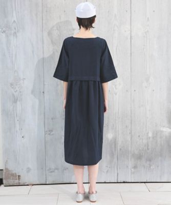 コットンサッカーシェル刺繍ワンピース 26－31009 | Narue