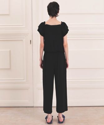 LOHEN ローヘン　ミラノリブニット　オールインワン　ブラック　36 美品 リブニットオールインワン 26－31022 | Narue (Women)/ナルエー
