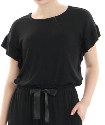 リブニットドロップショルダーセットアップ 26－31406 | Narue