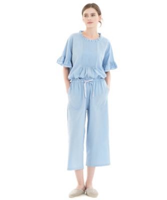 コットンサッカーフリルパジャマ 26－31415 | Narue (Women