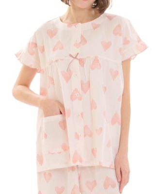 サッカーハートギャザーパジャマ 26ー42444 | Narue (Women