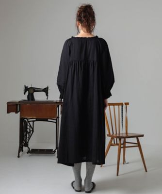 50／ダブルガーゼローズクロスステッチドレス 26ー51052