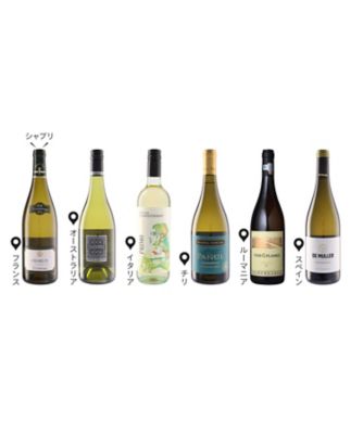 ０３８．〈ラ・シャブリジェンヌ〉入り！世界のシャルドネ白ワイン６本セット