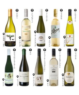 ０４２．余市を含んだ世界の銘醸地巡り　１０カ国１０品種白ワイン１０本セット