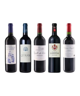 ０５２．格付けシャトー含む、ボルドー人気シャトーセカンド赤ワイン５本セット