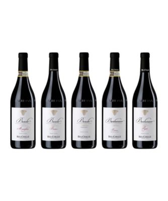 ０５３．〈ベルコッレ〉バローロ＆バルバレスコ　飲みくらべ赤ワイン５本セット