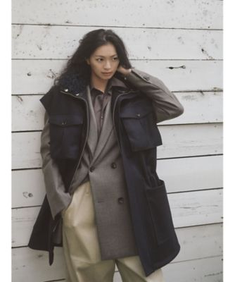 ジャケット・アウター AURALEE25AW SUPER FINE WOOL MOSSERCOAT コート SUPER FINE WOOL MOSSER