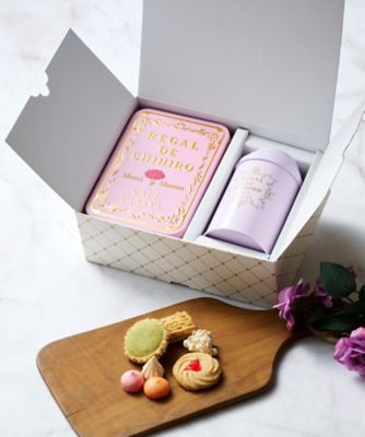 ＜CAFE TANAKA＞【母の日】ビジュー・ド・ビスキュイ　プティ　ママンと紅茶セット