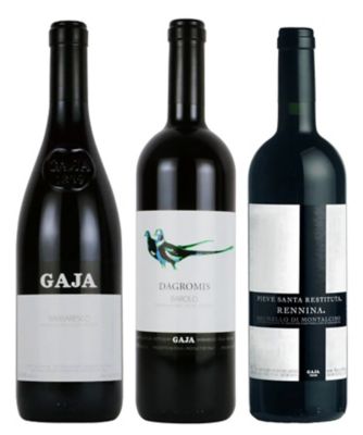 ０３．イタリアワインの帝王〈ガヤ〉上級キュヴェ銘醸赤ワイン３本セット