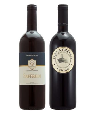 １６．Ｗ１００点満点受賞！スーパートスカーナ飲みくらべ赤ワイン２本セット