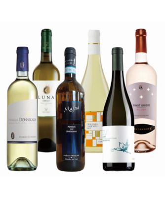 ２８．イタリアの白を満喫する！イタリア縦断品種別飲みくらべ白ワイン６本セット
