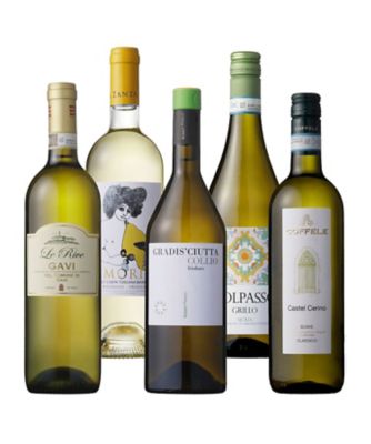 ３３．こだわりの味わいで贅沢な時間を！生産者別イタリア白ワイン５本セット