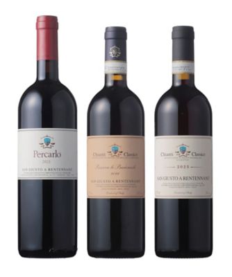 ４５．トスカーナの名手〈サン・ジュスト・ア・レンテンナーノ〉飲みくらべ赤ワイン３本セット