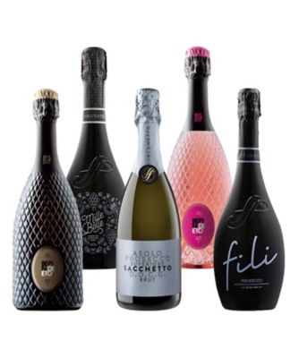 ５４．本格派Ｄ．Ｏ．Ｃ．Ｇ．プロセッコ入り北イタリアスパークリングワイン５本セット