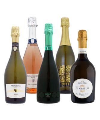 ５８．プロセッコも楽しめるイタリアスパークリングワイン５本セット