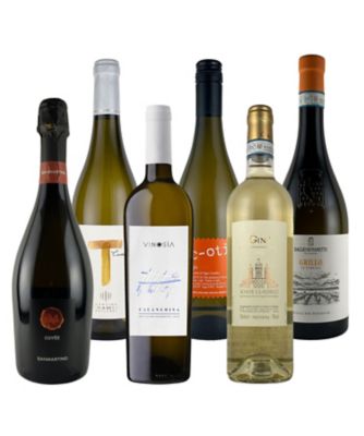 ５９．スパークリングワイン入り　品種違い飲みくらべ白ワイン６本セット