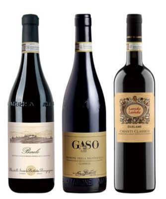 ６０．“バローロ、アマローネ、キャンティ”イタリア王道赤ワイン３本セット