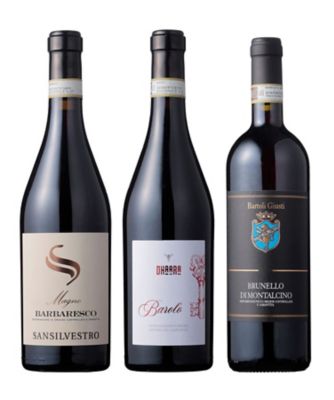 ６１．イタリアのフルボディ赤ワインＤ．Ｏ．Ｃ．Ｇ．飲みくらべ３本セット