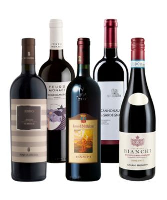 ７７．イタリア南北縦断！各州の代表品種を愉しむ赤ワイン５本セット