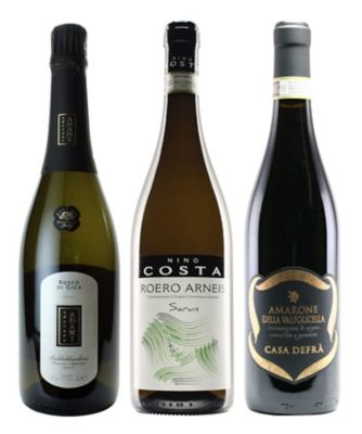 ８６．Ｄ．Ｏ．Ｃ．Ｇ．で巡るイタリア泡・白・赤ワインお値打ち３本セット