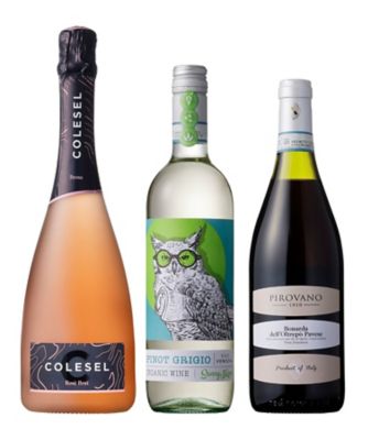 ８９．イタリアの土着品種で愉しむ　ロゼ泡入り赤・白・スパークリングワイン　飲みくらべ３本セット