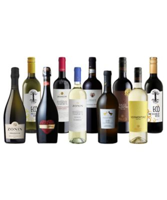 ９２．イタリア縦断バラエティ赤・白・スパークリングワイン１０本セット