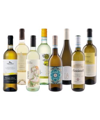 ９８．土着＆国際品種飲みくらべ　単一ぶどう品種のみのイタリア白ワイン８本セット
