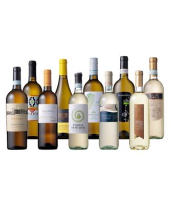 １００．イタリアを縦断する　ぶどう品種別白ワイン１０本セット