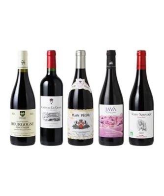 ブルゴーニュ　赤ワイン4本セット　クール便込み 056．ブルゴーニュ入り！フランス周遊 地方別赤ワイン5本セット
