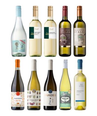 047．微発泡も入った！イタリアモノセパージュ白ワイン10本セット