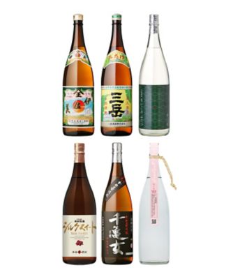 ０６６．【ＷＥＢ】南国宮崎・鹿児島芋焼酎一升瓶飲みくらべ６本セット