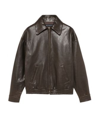Paul Smith ラムレザー コート 中綿入り ステンカラーMブラウン美品。 ウィメンズ ラムレザー MA－1 ブルゾン（255321JK350