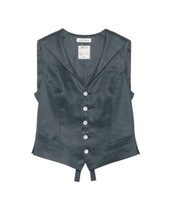 ＜MADISONBLUE (Women)＞ＳＡＩＬＯＲ　ＶＥＳＴ　ＬＩＮＥＮ　ＭＢ２６１ー１０１４