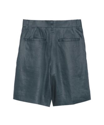 WIDE TUCK SHORTS LINEN MB261ー3011