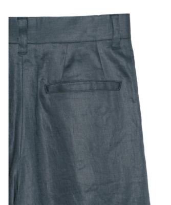 WIDE TUCK SHORTS LINEN MB261ー3011