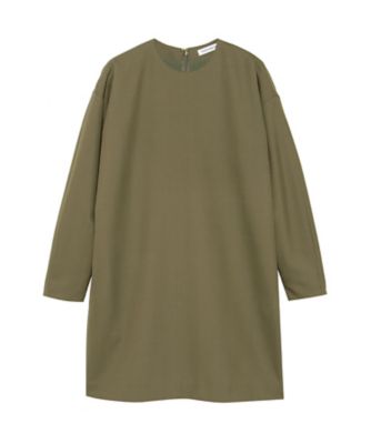 CREW NECK L／S DRESS W／M MB261ー4005