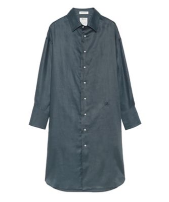 ＜MADISONBLUE (Women)＞ＯＶＥＲＳＩＺＥＤ　ＳＰＬＩＴ　ＴＵＣＫ　ＯＰ　ＬＩＮＥＮ　ＭＢ２６１ー４００７