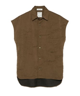 J．BRADLEY SLEEVELESS SHIRT SATIN