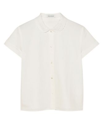 ＜MADISONBLUE (Women)＞ＲＯＵＮＤ　ＣＯＬＬＡＲ　Ｈ／Ｓ　ＳＨ　ＥＭＢＲＯＩＤＥＲＹ　Ｃ／ＬＩ　ＭＢ２６１ー５００５