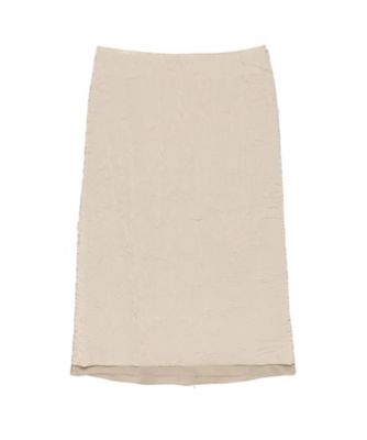 ＜MADISONBLUE (Women)＞ＬＯＷ　ＷＡＩＳＴ　ＳＫＩＲＴ　ＳＡＴＩＮ　ＭＢ２６１ー６００８
