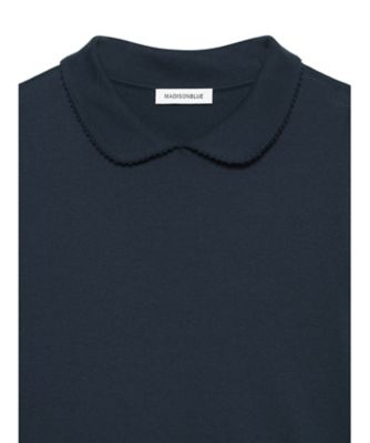 ROUND COLLAR H／S TEE SOFT COTTON