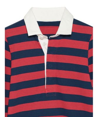 SLIM FIT RUGBY SHIRT COTTON BORDER